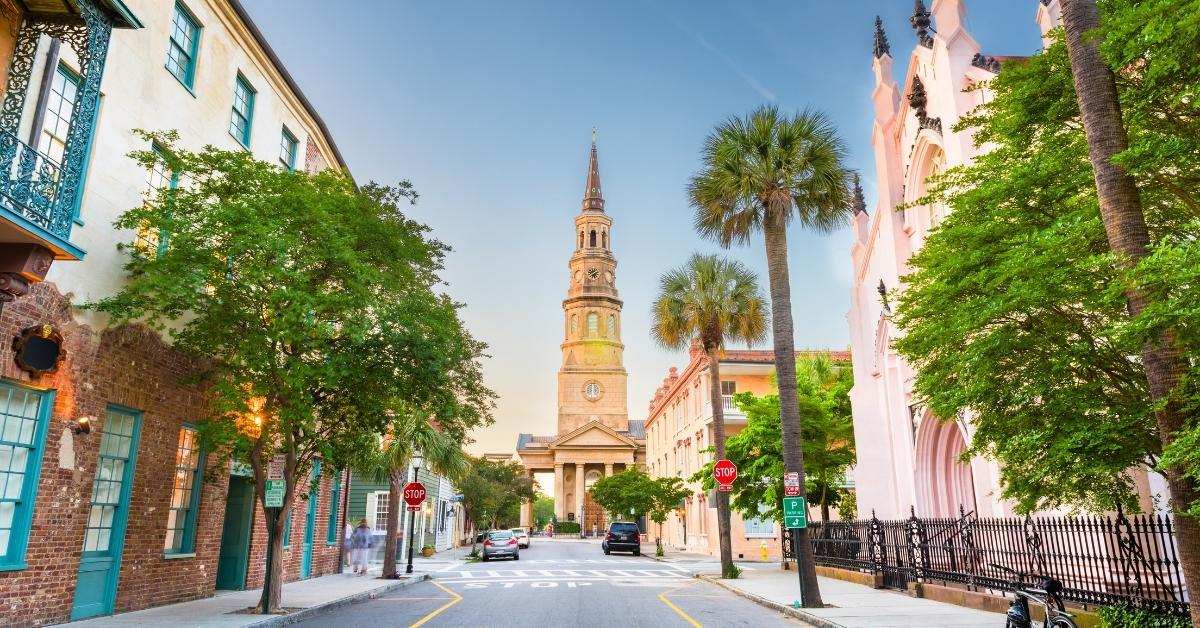 downtown charleston street view